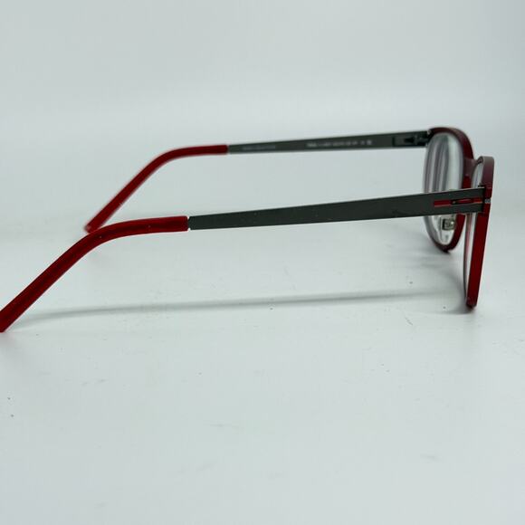 Prodesign Denmark eyeglasses Frames Red Silver Trail 1 4021 52-19-150 H18896 - Picture 4 of 7